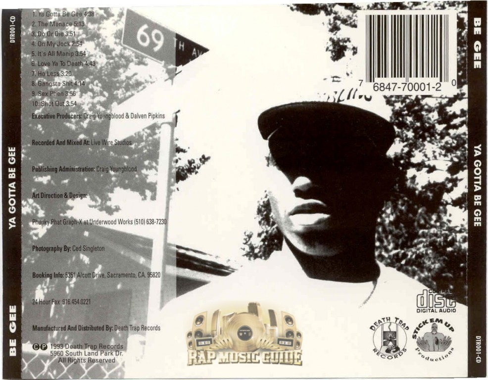 Be Gee - Ya Gotta BG: 1st Press. CD | Rap Music Guide